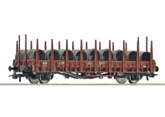 Vagon platforma incarcat cu bobine de sarma DB - H0 ROCO 6600268